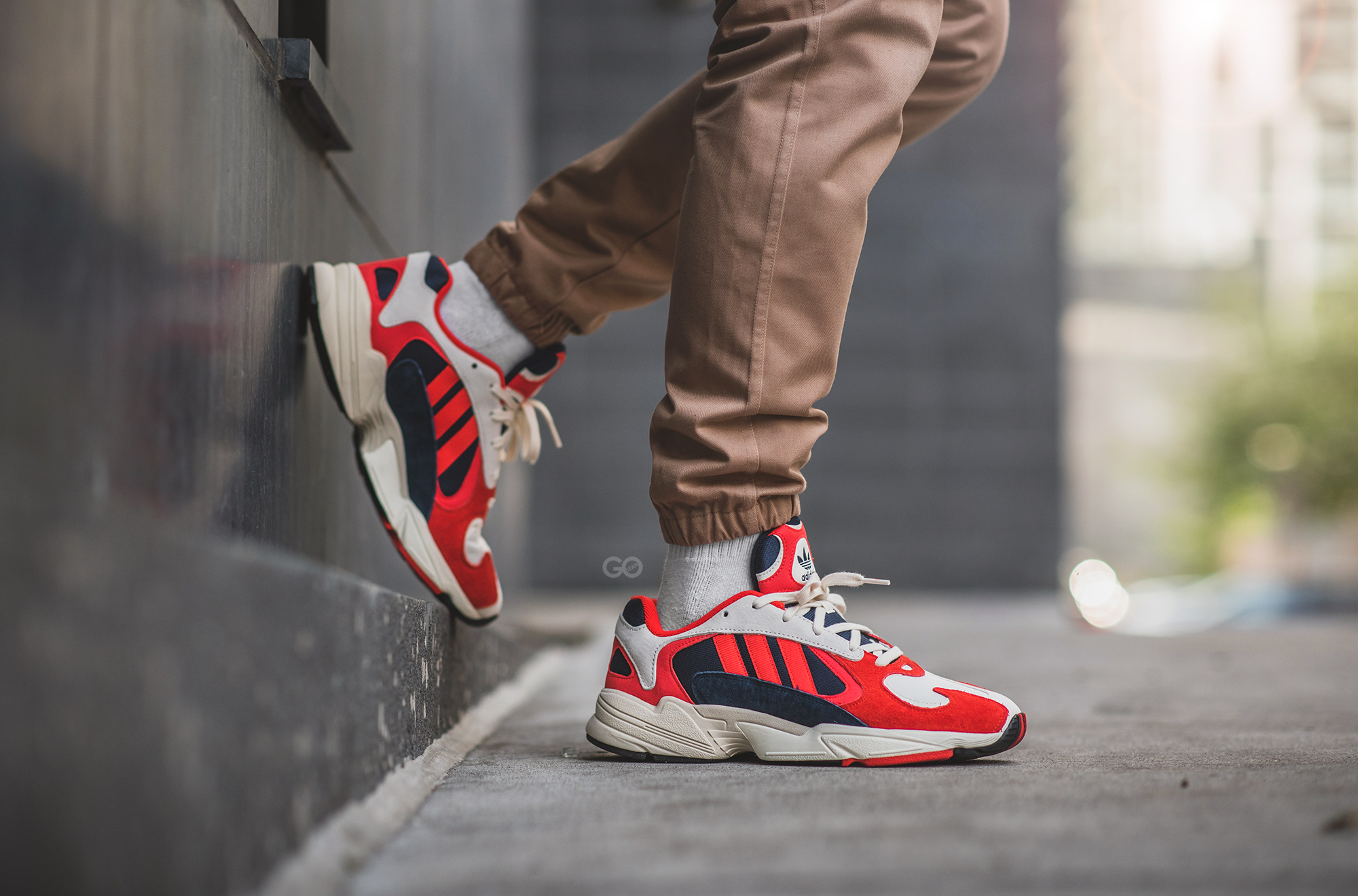adidas yung 1 collegiate navy red